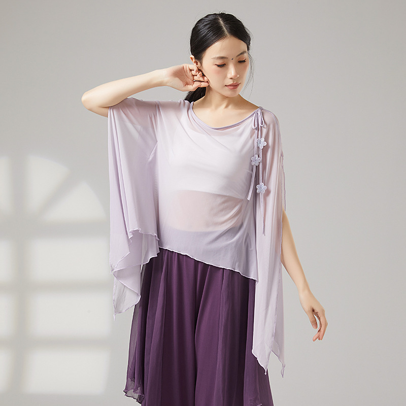 现代舞上衣女舞蹈形体练功宽松