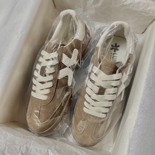 棕系德训运动休闲板鞋 LUMES&YHGM经典 2026早春新款 男款 复古德训鞋