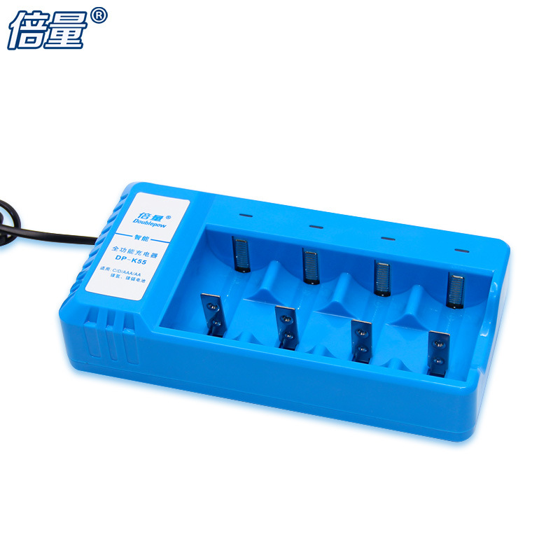 倍量充电器高档4槽可充1号/2号/5号/7号1.2v充电电池智能变灯