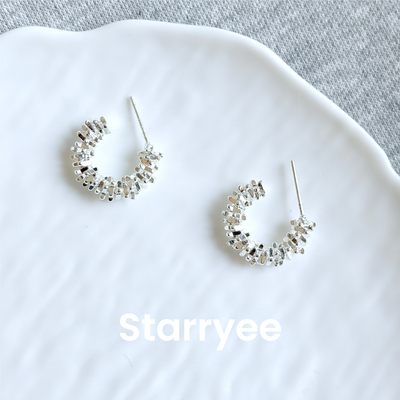 Starryee碎银子简约潮流女耳环