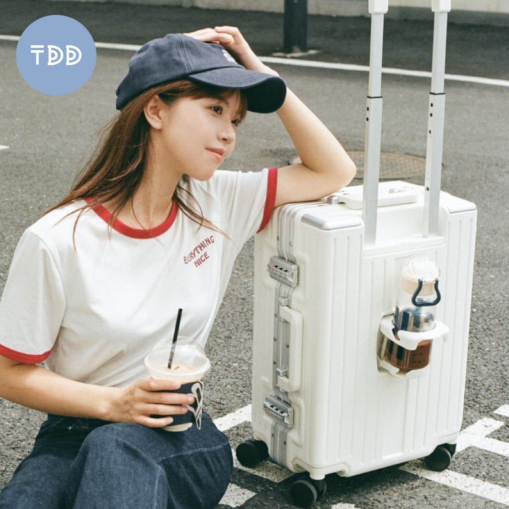 【桶刀刀TDD】独立前仓多功能行李箱男女万向轮商务拉杆箱旅行箱