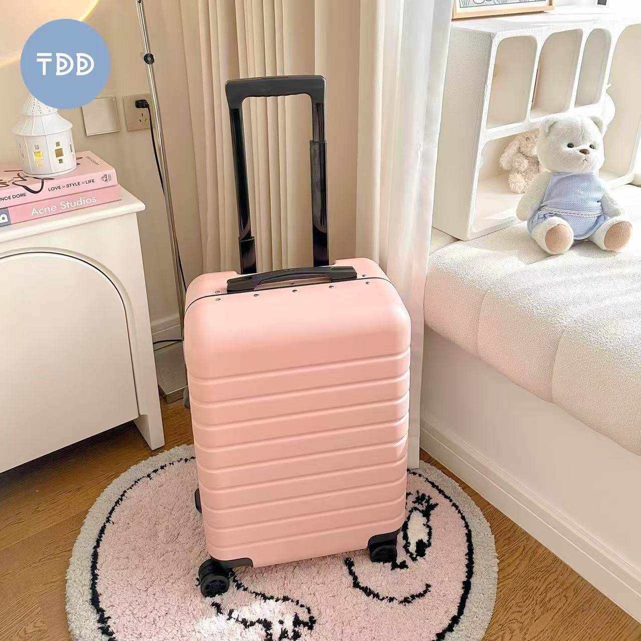 【桶刀刀TDD】品质独角兽!纯PC防刮万向轮旅行箱网红男女行李箱
