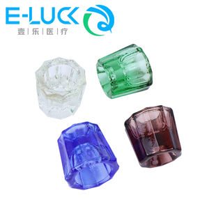 牙科材料八角杯 粘固粉调杯 玻璃调拌杯自凝粉调碗多色可高温消毒