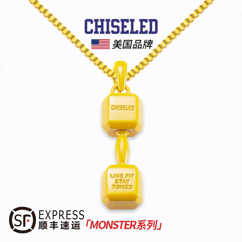 CHISELED美国麒司限量哑铃项链