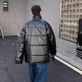 2021年港风ins面包服PU皮棉衣男士宽松棉袄外套MY7100，男装棉衣，星座1703A