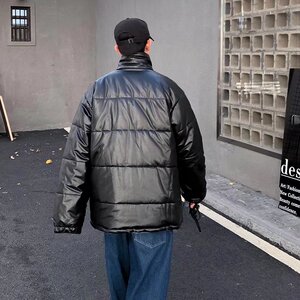 2021年  港风ins 面包服PU皮棉衣男士宽松棉袄外套MY7100图片