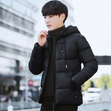 20冬季主推爆款棉衣男韩版修身纯色连帽棉服外套青少年M8868-P45，男装棉衣，星座1703A