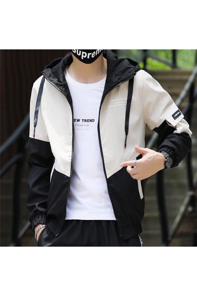 20秋冬个性袖袋设计加绒外套青年男士连帽时尚印花夹克601-P50,男装夹克,星座1703A