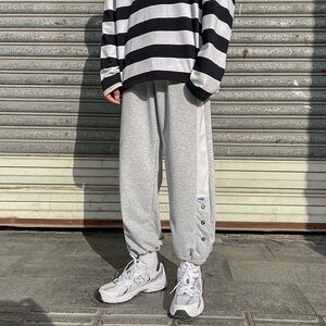 2021春夏新款男士潮流休闲工装卫裤青少年宽松运动裤子男WK88-P25图片