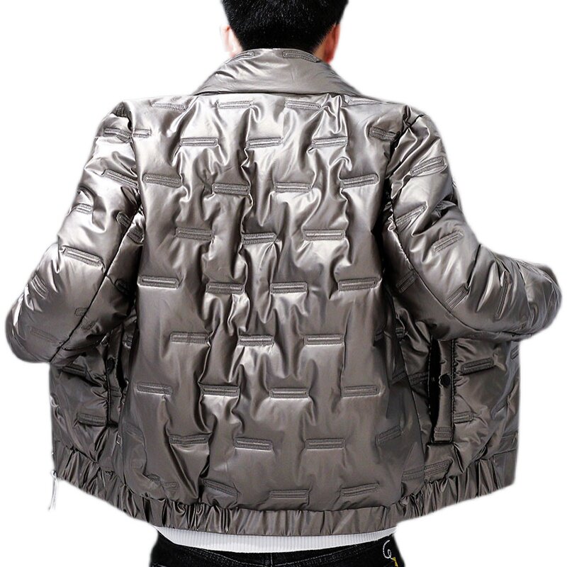 2021亮面棉衣男冬季外套韩版立领修身加厚保暖棉袄棉服S016,男装棉衣,星座1703A