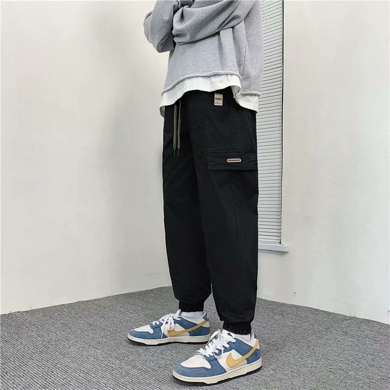 工装裤男21秋季薄款多口袋束脚哈伦裤子休闲裤百搭K165-P30图片