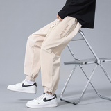 秋冬季灯芯绒休闲裤男潮牌宽松阔腿百搭学生裤子Q2327-P20加绒P25，男装卫衣，星座1703A