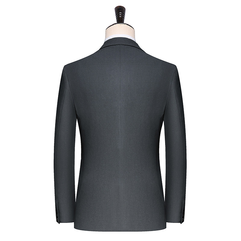 秋西服套装修身礼服商务休闲男西装三件套灰A52-P280,男装西服套装,电商D326B（原电商D310-1）
