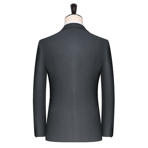 秋西服套装修身礼服 商务休闲男西装三件套 灰 A52-P280图片