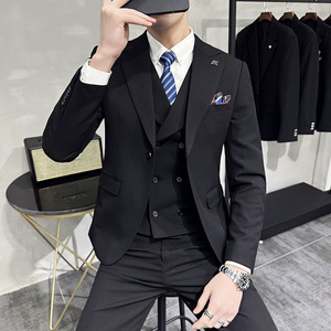 长期款 到6XL 双开叉西服套装宴会礼服 男西装三件套 SJT41-P280图片