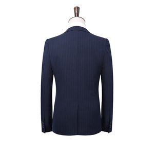 秋季条纹西服套装 商务休闲男西装三件套 1781-P260图片