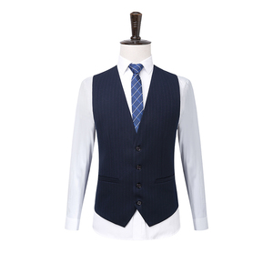 秋季条纹西服套装 商务休闲男西装三件套 1781-P260图片