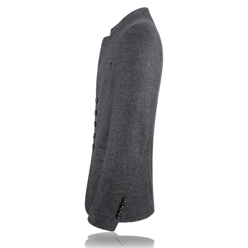常年大货风毛呢休闲西装立领男士西服中山装上衣D6622P160,男装西服套装,电商D326B（原电商D310-1）