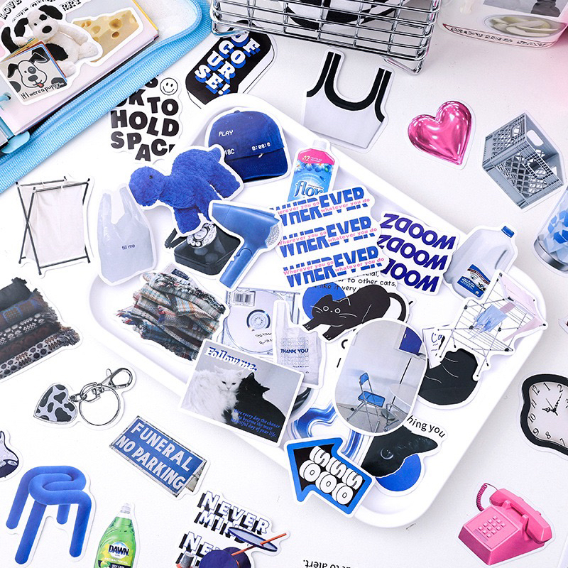 痛包装饰生活放映机系列贴纸包韩系手帐素材扎板DIY装饰贴纸谷美