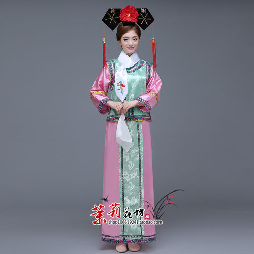 格格服装女清朝宫廷满族春季