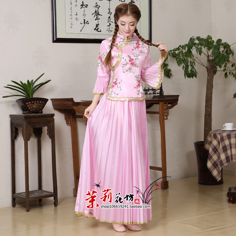 长款民国戏曲梨园舞蹈春季古装