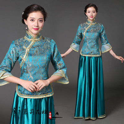 民国舞蹈中式演出服喜娘古装