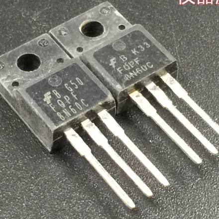 原装拆机原字FQPF8N60C 8N60 MOS场效应管TO-220塑封 长脚