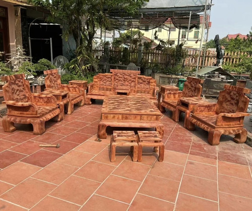 缅花沙发大果紫檀客厅椅
