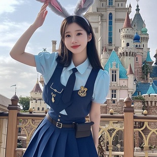 兔子警官衣服成人动物城朱迪漫展连体衣纯欲制服套装学院风全套