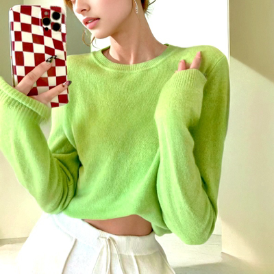 小景家奶油蛋糕针织衫女现货发