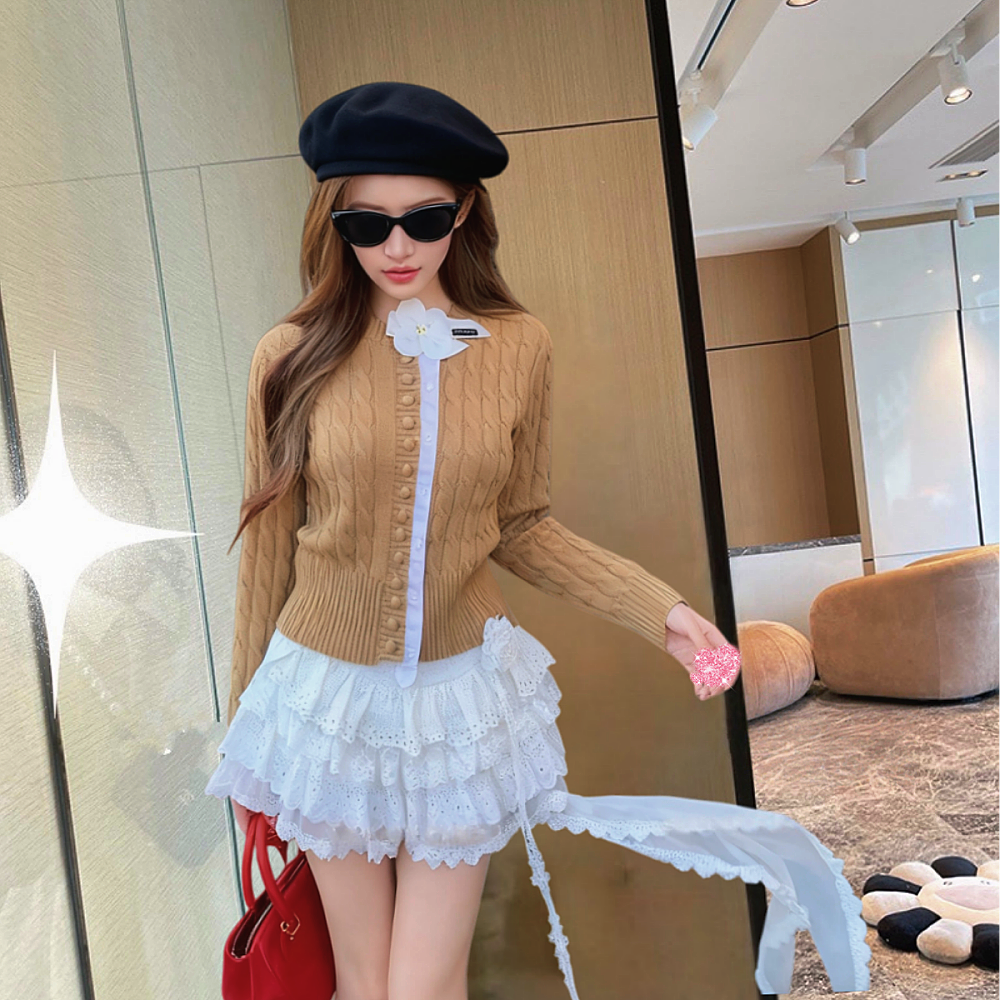 地球店miu系穿搭设计感针织开衫