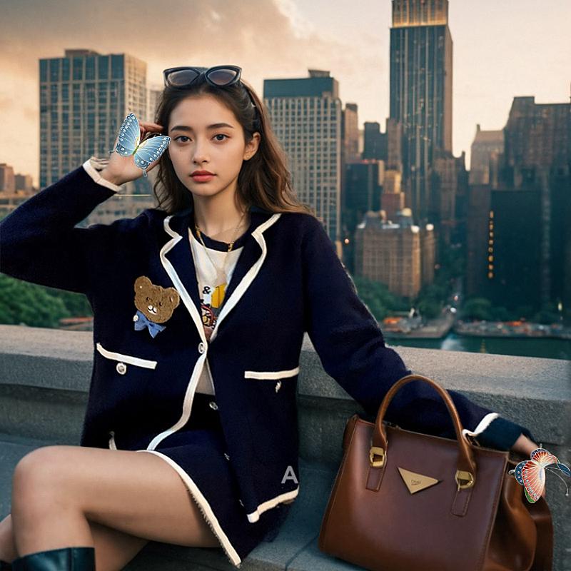 地球店小西装外套显瘦学院风西服
