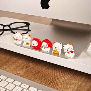 招财猫迷你公桌面创意摆件