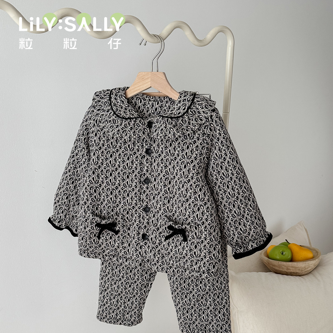 粒粒仔2025秋冬新款儿童家居服套装男女童夹棉加厚翻领居家睡棉袄,童装/婴儿装/亲子装,家居服套装,淘宝优惠券,粉丝福利购,淘宝优惠卷