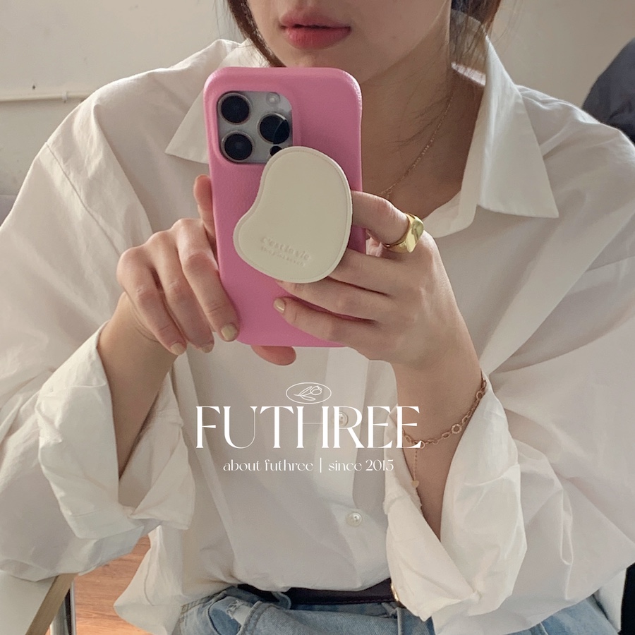 粉色防摔支架皮质苹果少女16pro