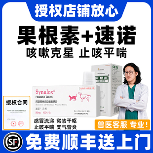 果根素狗狗甘胆口服液止咳猫鼻支感冒药打喷嚏流鼻涕爱迪森速诺