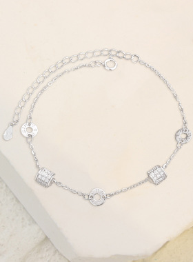 S999纯银轻奢手链几何设计