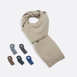 围巾冬季女高级感男款纯色情侣百搭商务保暖羊绒围脖短款针织韩版