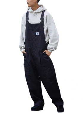 CAPTAIN STAG x freaks store露营阻燃户外背带裤暗格子男款休闲