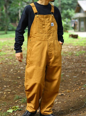 瑕疵特卖户外CAPTAIN STAG FREAK'S STORE男女情侣款连体背带裤