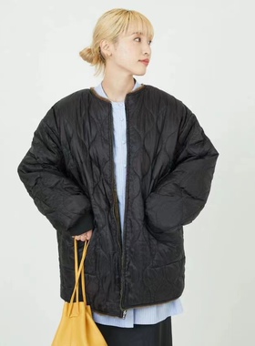 freaks store2way秋冬保暖拼接毛毛两面穿棉服绗缝仿皮草棉服外套