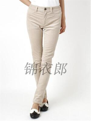 特价纯棉灯芯绒弹力小脚裤