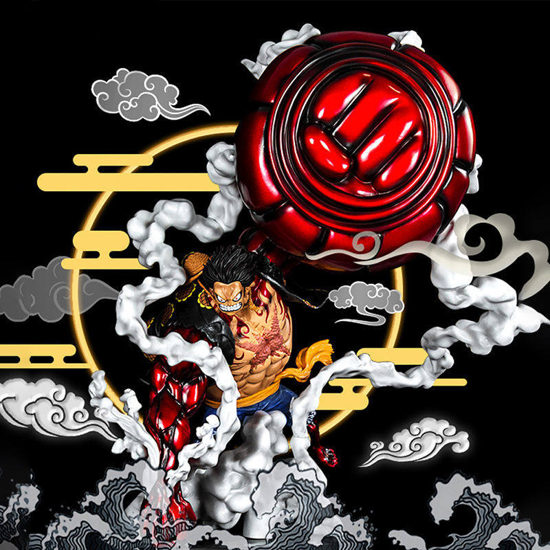 海贼王手办路飞四档猿王枪摆件模型周边玩具生日礼物航海王动漫大