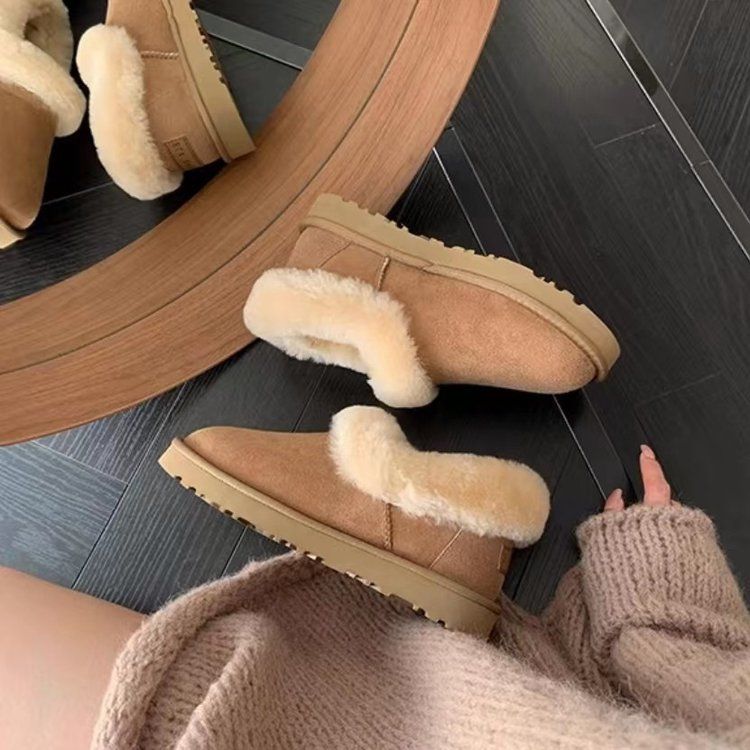 【折扣专享】冬季新款网红厚底外穿防滑居家舒适加厚棉拖鞋