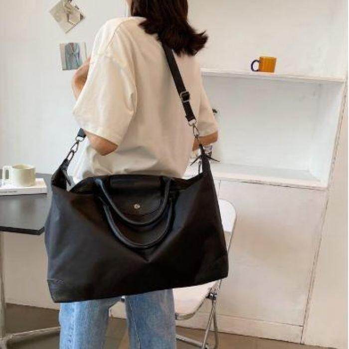 手提旅行包男款大容量短途行李包轻便旅游健身包女出差商务登机包