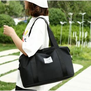 滑滑面料旅行包大容量可扩容压缩行李包女通用单肩包搬家袋
