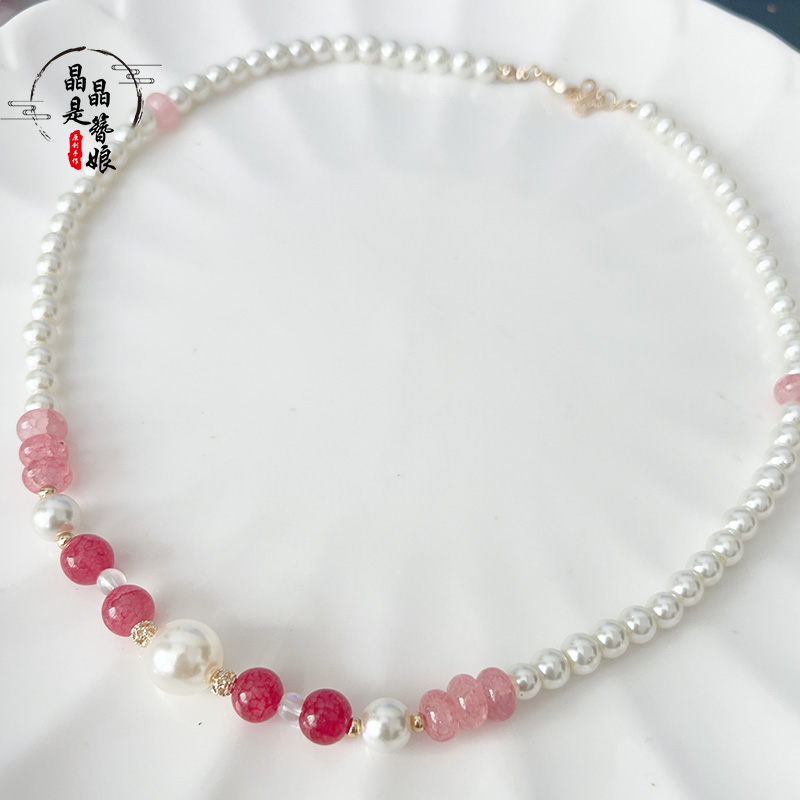 新中式国风璎珞项链坦领百搭原创项圈儿童古装配饰超仙汉服旗袍女