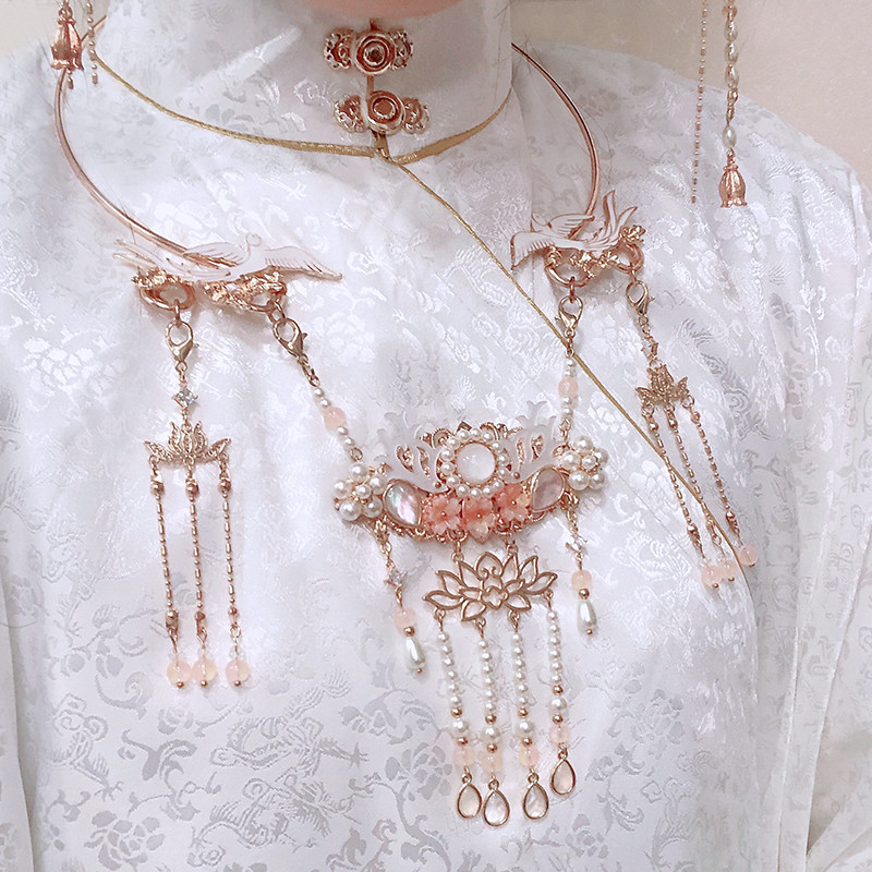 原创璎珞古风项圈项链女明制古装