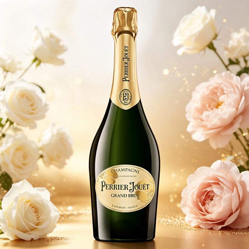 法国巴黎之花PerrierJouet经典干型香槟桃红白中白起泡葡萄酒
