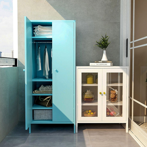 防水防晒铁艺阳台储物柜儿童衣柜